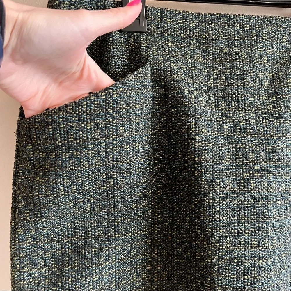 ✨‎ Outback Red Women’s Green Tweed Mini Skirt 10